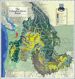 map of columbia river basin