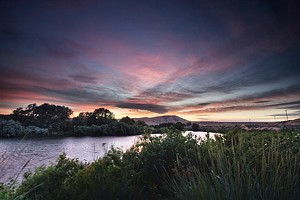 Yakima River at sunset